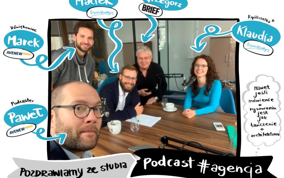 Maciej Budkowski and Klaudia Tolman in the #agencja podcast