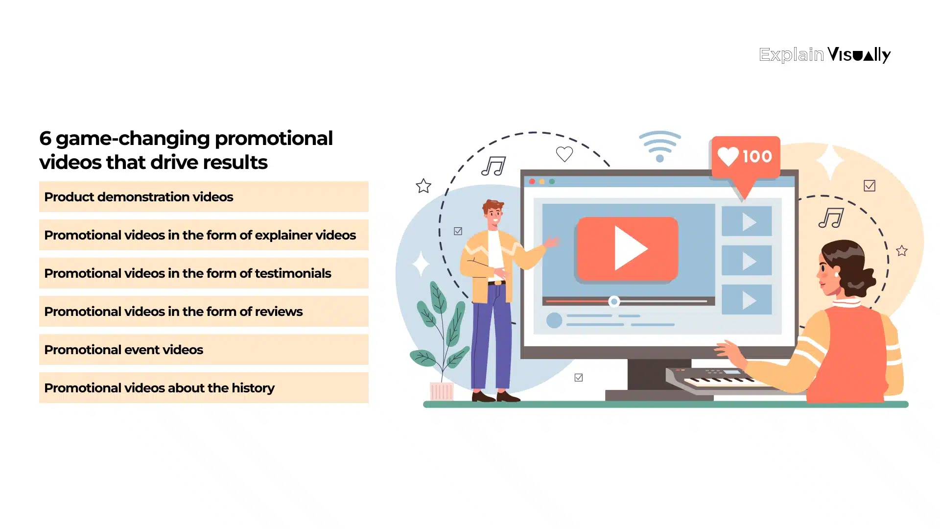 Promotional video examples
