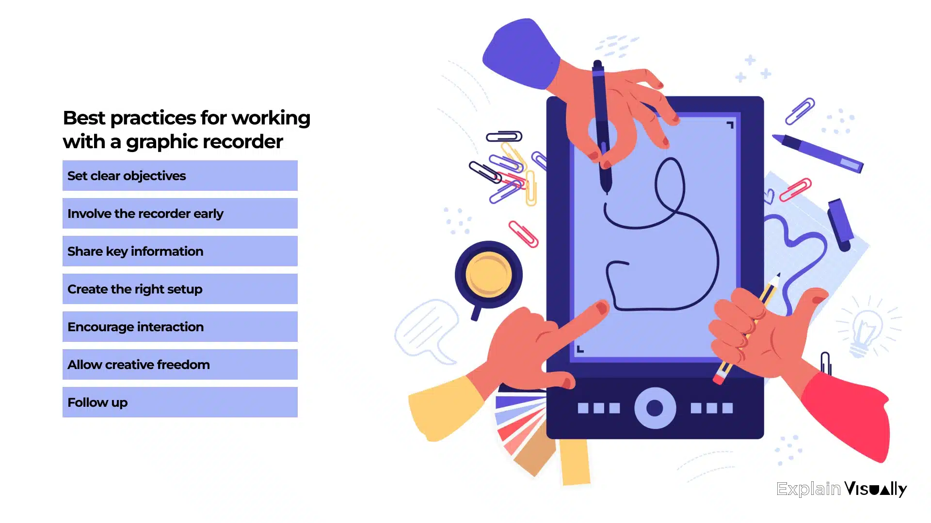 Best practices for working with a graphic recorder