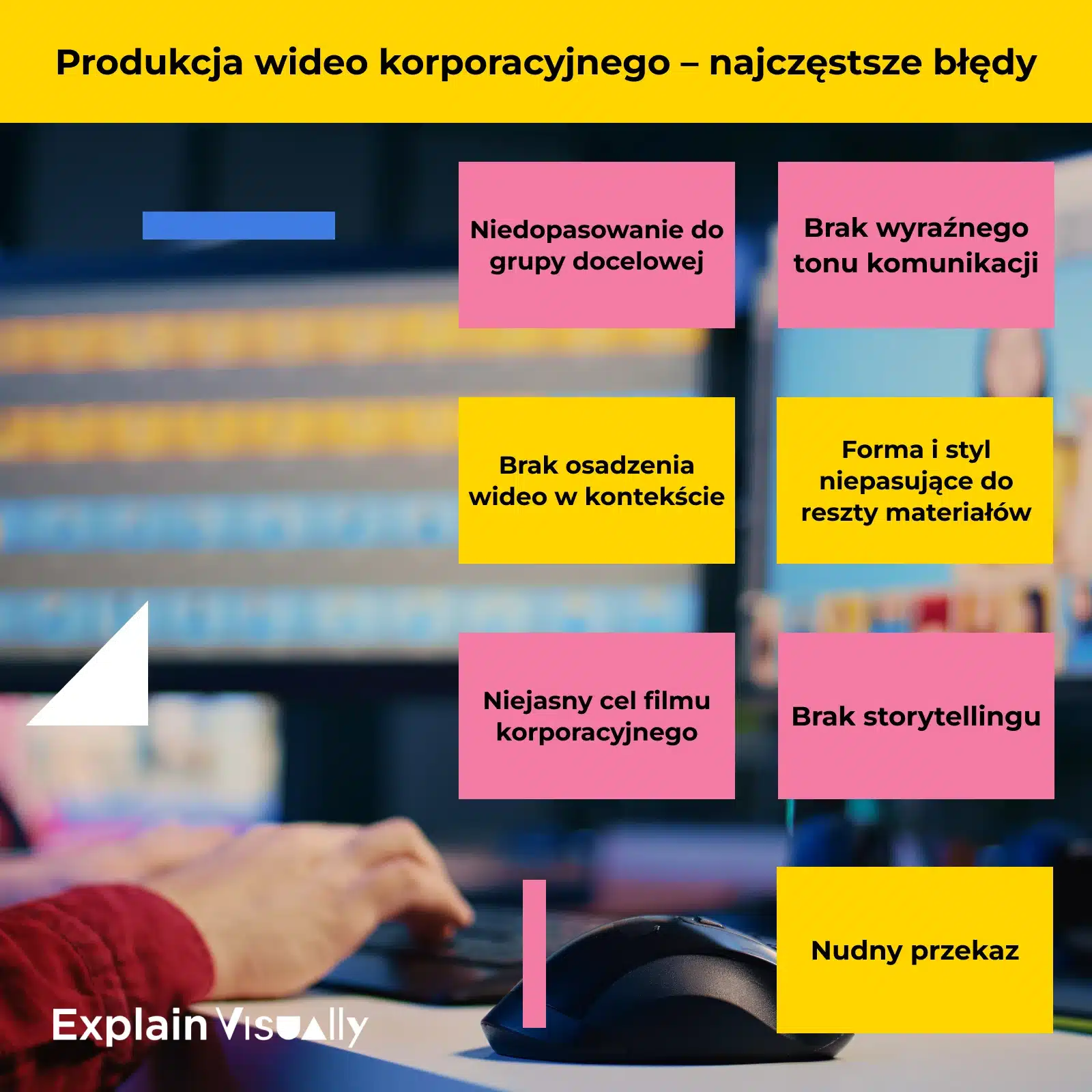 Firma produkująca filmy korporacyjne, produkcja wideo korporacyjnego - najczęstsze błędy