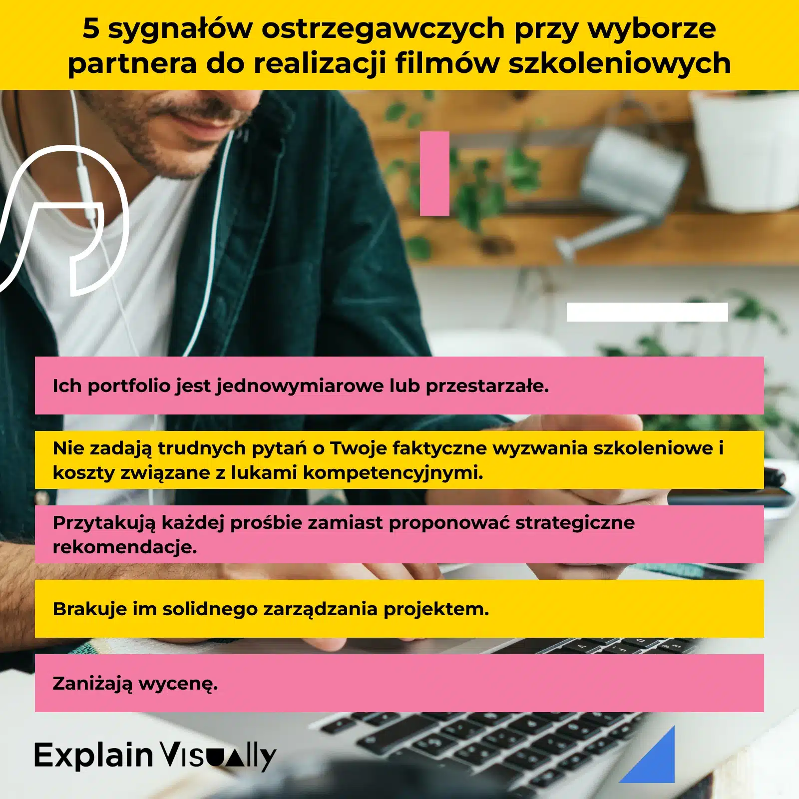 Produkcja filmów szkoleniowych – 5 czerwonych flag