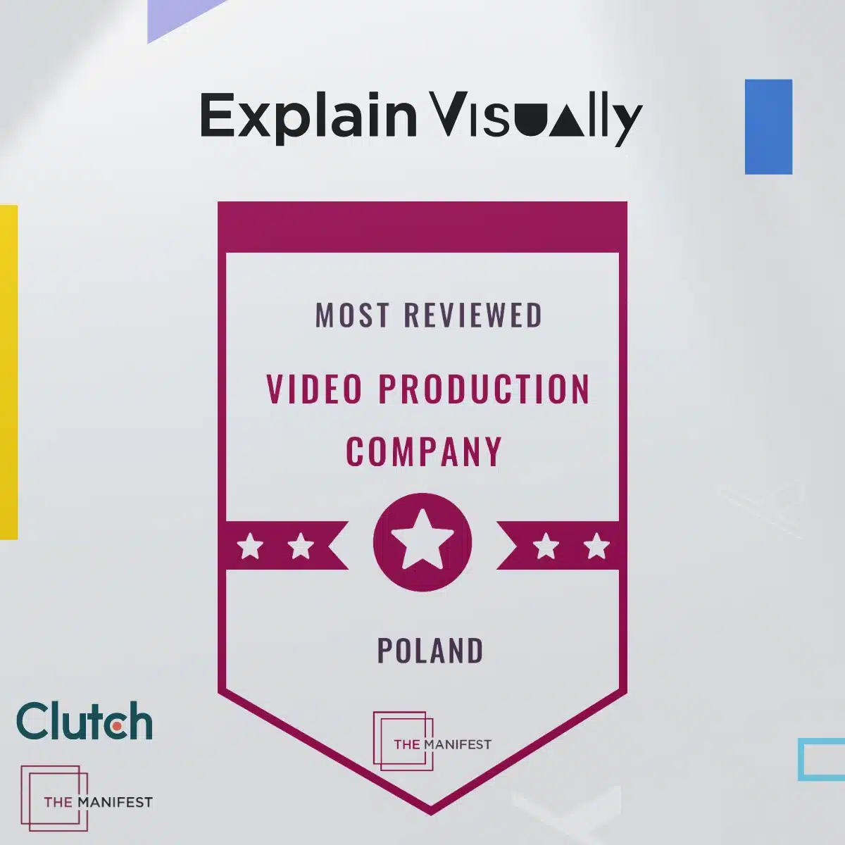 We were recognized as one of the most reviewed animation production companies in Poland according to The Manifest.