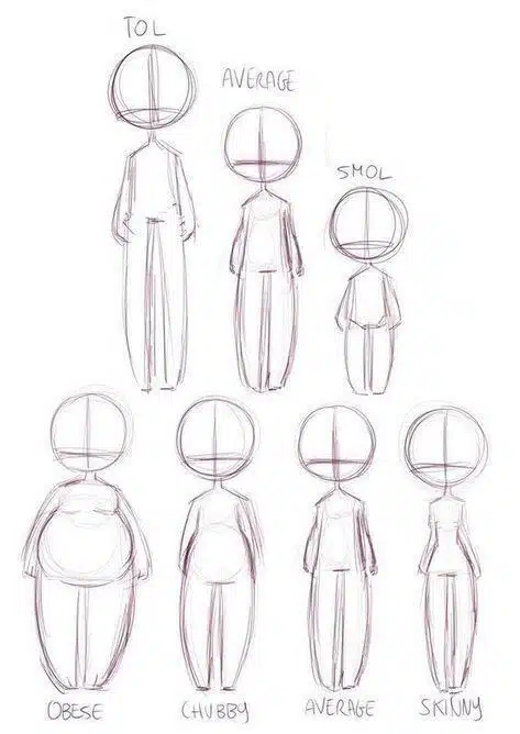 simple shapes before detailed characters
