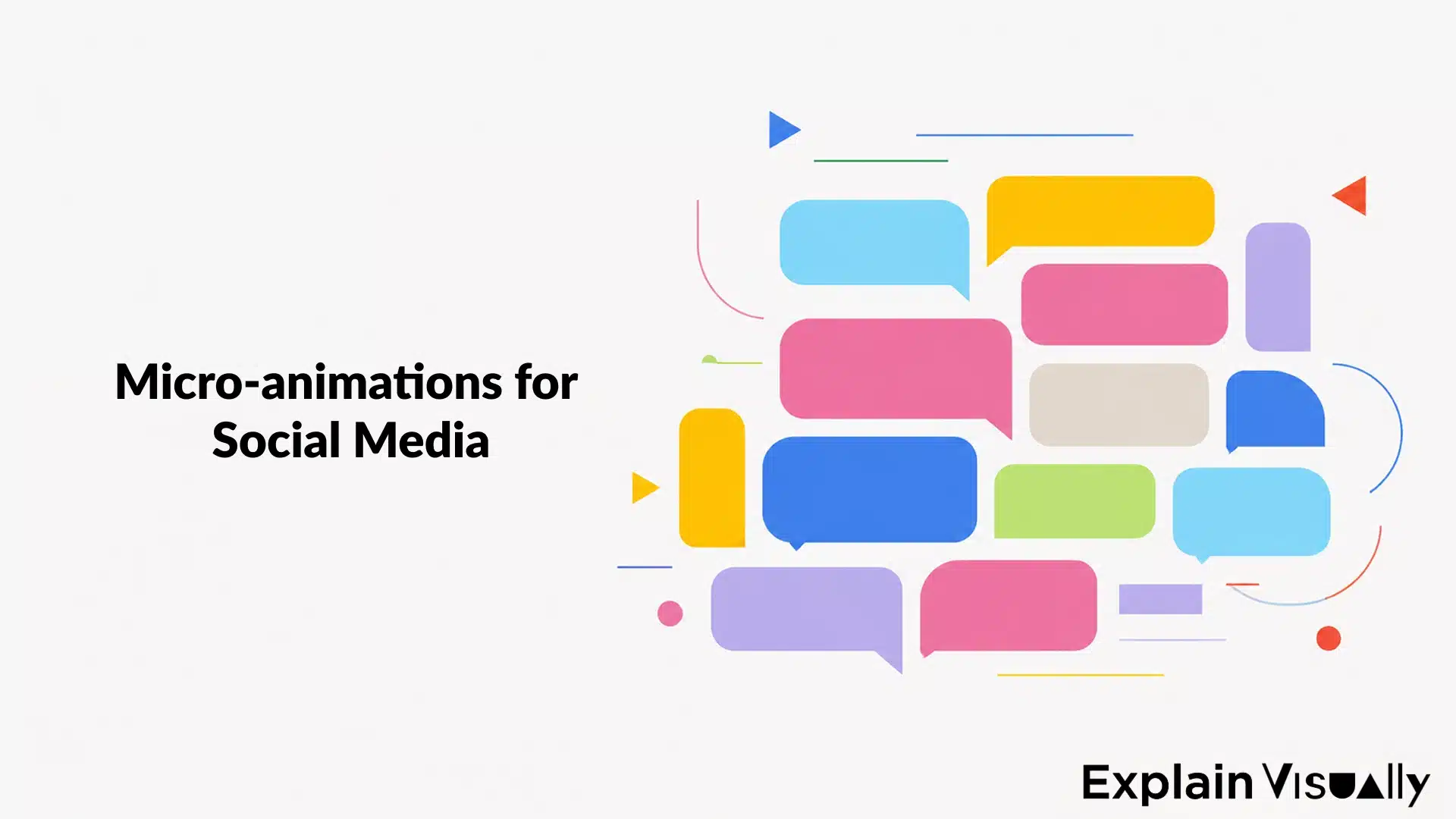 Micro animations for social media