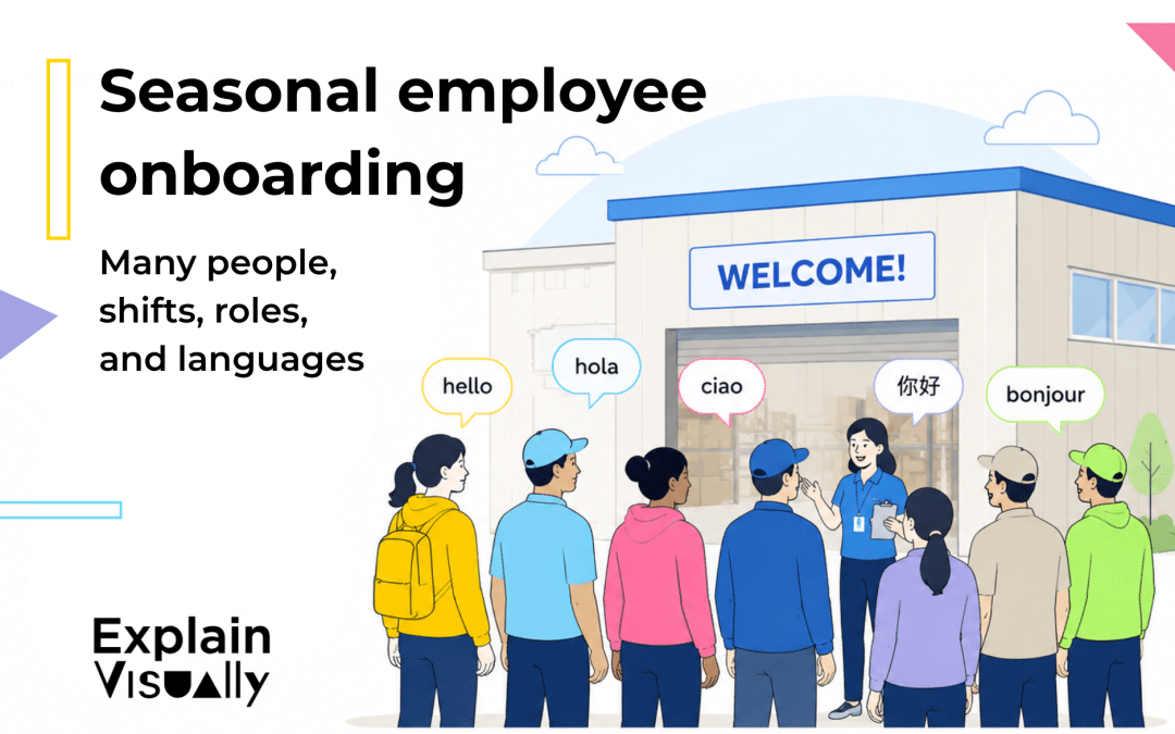 Seasonal employee onboarding: how to train a large group of new hires quickly